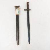 WWI M1905 US Military SA 1918 Bayonet & Scabbard