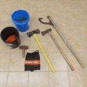 Log Roller, 2 Axes, Logging Chain, Wedges, Hammer