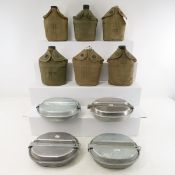 WWII US Military Canteens, Covers, Mess Kits