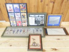 Framed US Military Artwork and Photographs