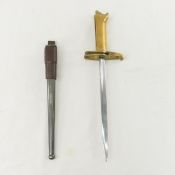 Reproduction WWI Pritchard Webley Pistol Bayonet