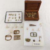 Collection of Dug Civil War Buckles & Bullets