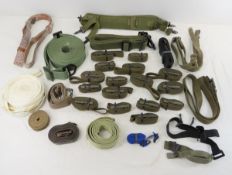 Various Military Straps, Slings & Backpack Harness