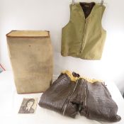 WWII Sheepskin Flight Pants, Cold Weather Vest