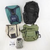 Wild game Trail Cam and 4 Shooting Bags
