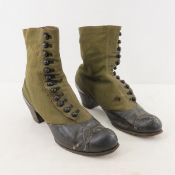 Victorian Military Style Womens Boots