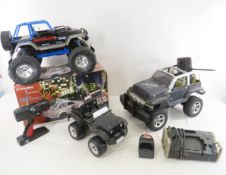 3 RC Vehicles, 1 with box, all untested