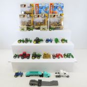 Diecast Construction & Farm Vehicles; Cat, Deere