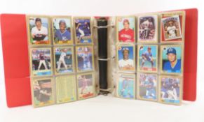 Binder full of mixed 1980's Baseball Cards