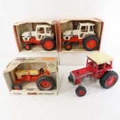 4 Diecast Ertl Tractors, Case & Massey Ferguson