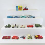 15 Vintage Corgi & Dinky Plastic & Metal Vehicles
