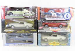 6 1:18 Scale Muscle Cars in rough boxes