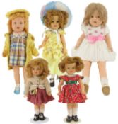 5 Shirley Temple Dolls
