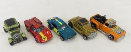 5 1960-70's Hot Wheels Redlines