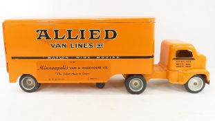 Original 1953 Tonka Allied Van Lines Cab & Trailer