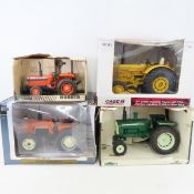 4 ERTL Diecast Tractors in rough boxes 1:16 scale