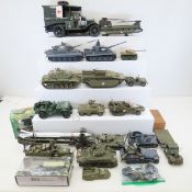 Collection US And German Army Model Tanks & More