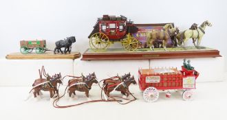 Budweiser Beer Wagon & Wells Fargo Stage Coach