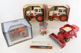 4 Diecast Tractors, Ertl, SpecCast, Case & Massey
