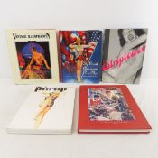 5 Hard Cover Pin-up & Art History of Puzzles Books