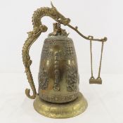 Vintage Bronze Chinese Dragon Bell/gong