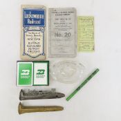 Vintage Railroad Tickets, Schedule, Ashtray & More