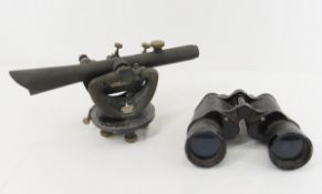Vintage Ofuna Binoculars & Craftsman Transit Level