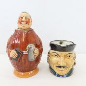 Reinhold Merkelbach Monk bottle & Toby style mug