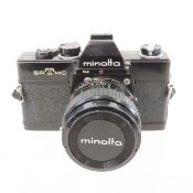 Minolta SRTMC 35mm Black Camera w/ 50m f/1.4Lens