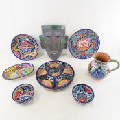 Mexican Talavera Appetizer Set, Plate & Bowls