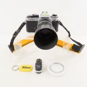 Nikon FE2 35mm Film Camera w/ 100mm f/2.8 Lens