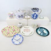 Shelley Teacup & Saucer, Drayton Manor Pitcher