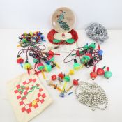Vintage Christmas Decor and Bubble Lights