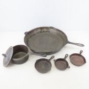 Vintage No. 14 Cast Iron Skillet, Wagner & Others