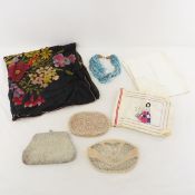 Vintage Beaded Purses, Cloth Sewing Sample Book