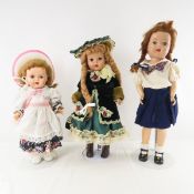 Ideal Saucy Walker & 2 Other Vintage Plastic Dolls