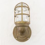 Vintage Brass Pauluhn Wallmount Ship Light