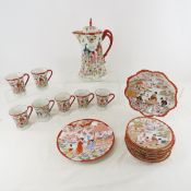 Vintage Japanese tee/chocolate set.