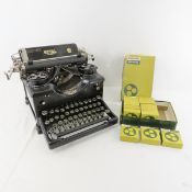 Vintage Royal Model 10 Typewriter w/ Beveled Glass