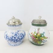 Theo Kuhn & Unmarked Vintage Ladies Beer Steins