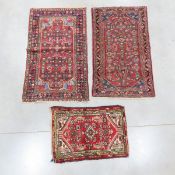 3 Vintage Hand Knotted Oriental Rugs