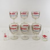 Vintage Hamm's & Grain Belt Beer Glasses