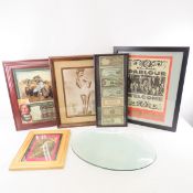 Framed Art, Brothel Coins & Indian Head Nickels