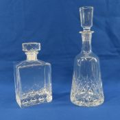 Waterford Lismore and Kagami Crystal Decanters