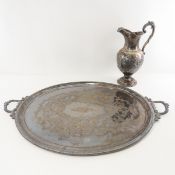 1865 Louisville & Nashville RR Tray & Pitcher