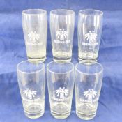 6 Vintage Binding-Bier, 12oz Beer Glasses