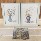 2 Vintage Framed Lithographs by Countess Zichy