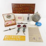 Vintage Sign, Lights, Stamps & more