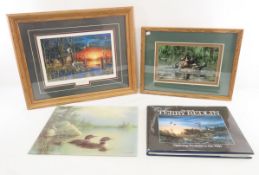 Redlin Book, Gerlach Duck Photo & Hansel Print