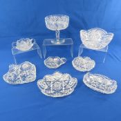 8 Pieces American Brilliant Cut & EAPG Glass